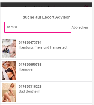 Escort Advisor Wie finde ich eine Telefonnummer Suche Schritt 4