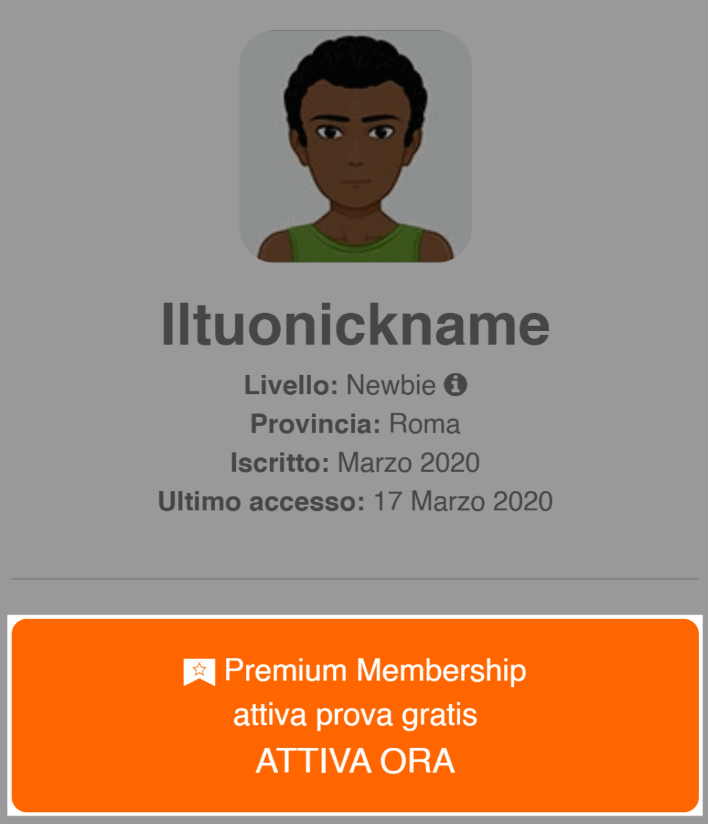 Diventa un utente PREMIUM!