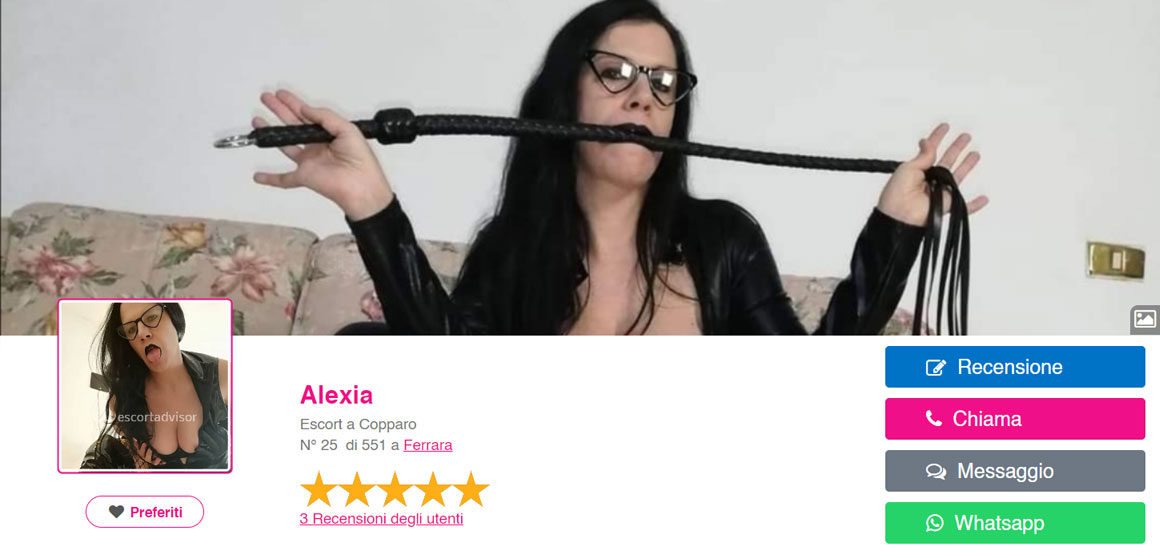Alexia, escort a Copparo