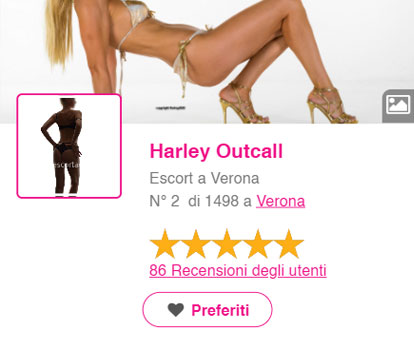 Harley Outcall, escort a Milano